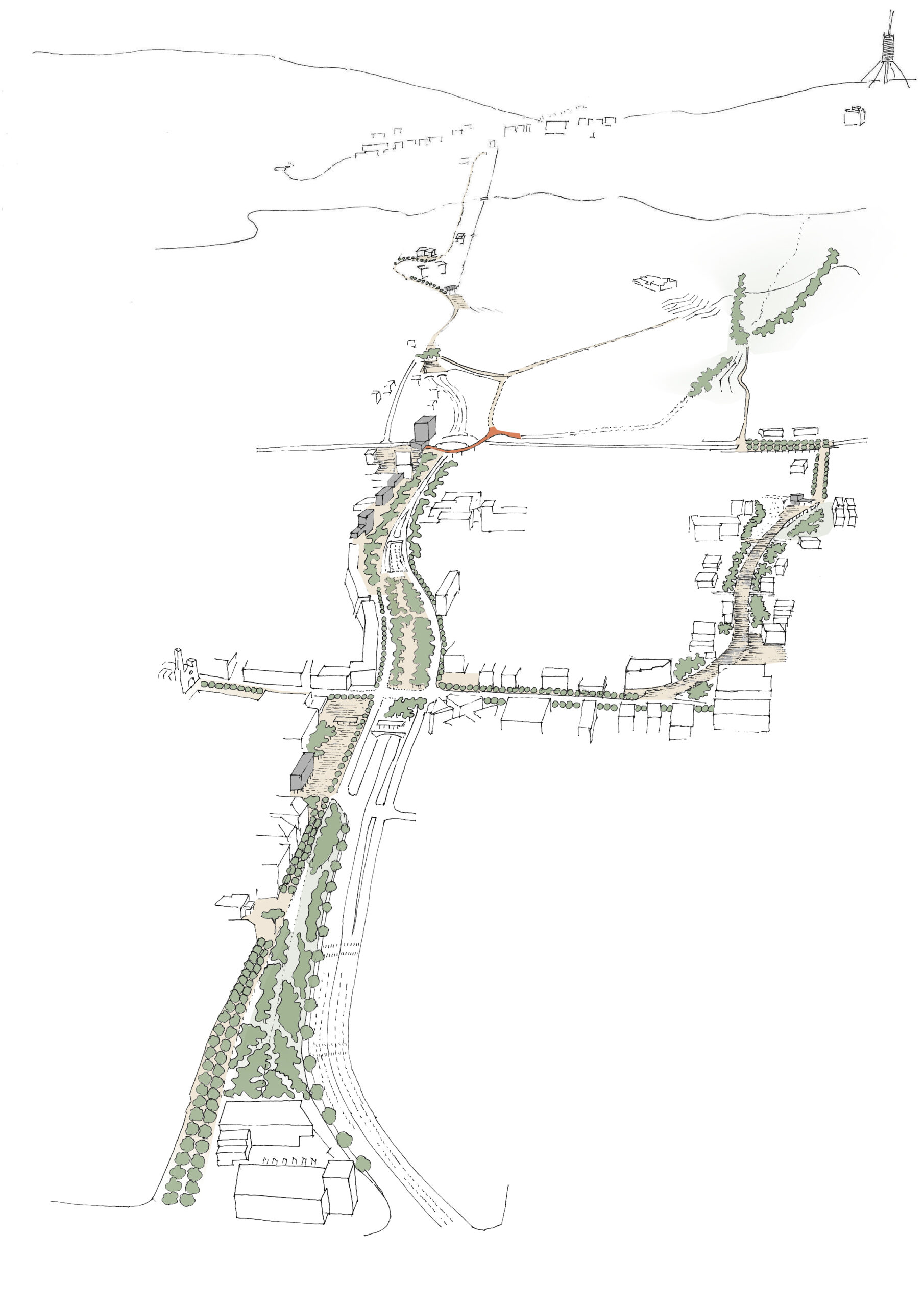 Dibuixos projecte Portes Collserola
