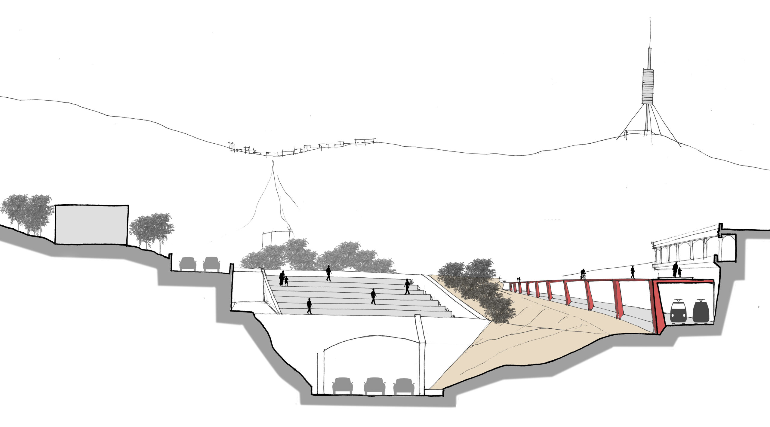 Plànol projecte Portes Collserola