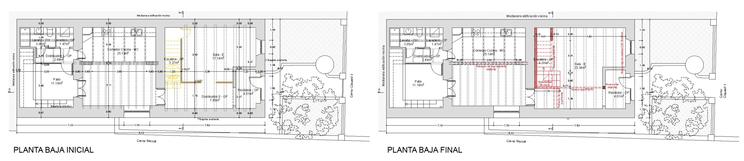 Plànol de projecte Ca l'Amer