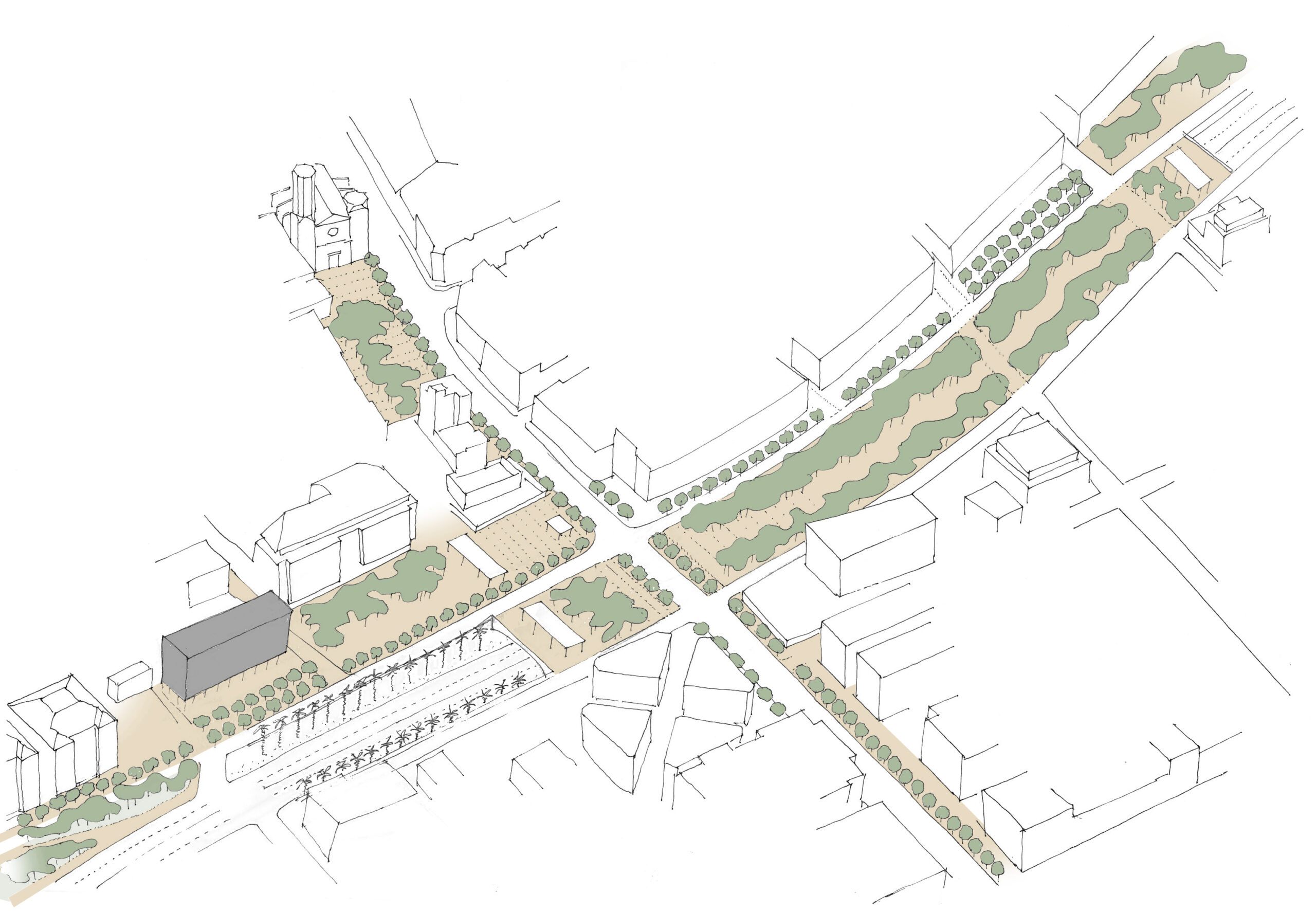 Dibuixos projecte Portes Collserola